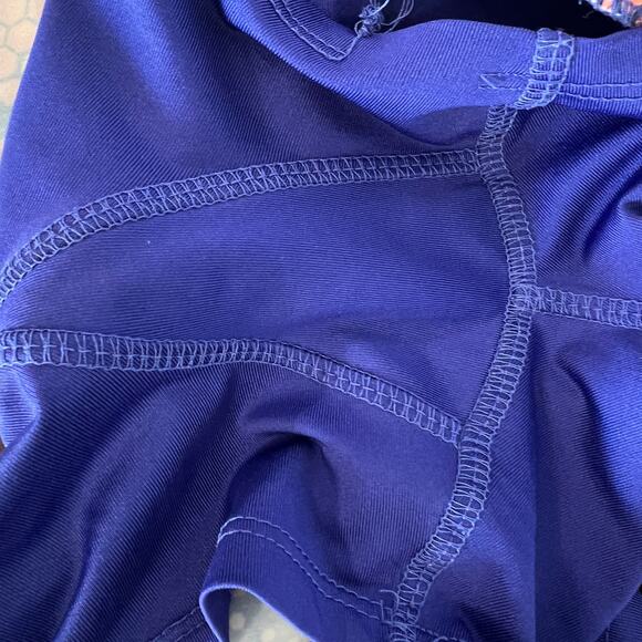 Lucky In Love Women Sz L Reflex Stitch Down Tiered Tennis Skort Shine Pink Blue - Picture 9 of 11